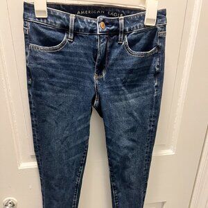 American Eagle Blue Skinny Jeans
